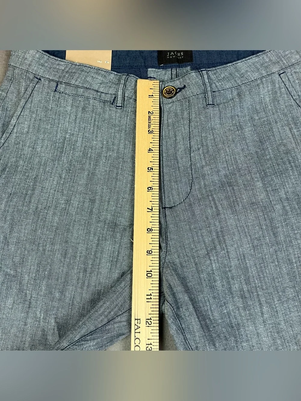 JACHS New York Men’s Size 30 Flat Front Chino Shorts Gray Navy NWT! New with tag